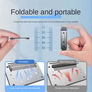 Soporte <span class=keywords><strong>plegable</strong></span> para teléfono móvil Soporte para portátil Soporte <span class=keywords><strong>plegable</strong></span> de metal delgado Soporte para computadora portátil - Product Image 5