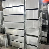 Tuyau de ventilation de conduit rectangulaire en acier inoxydable de tôle de traitement personnalisé