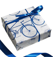 Papier d'emballage en rouleau imperméable double face en PE, motif confettis, en stock, personnalisable en gros pour l'artisanat
