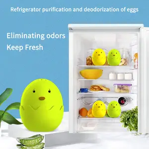 Hot Selling Solid Egg Design Carbon Activated Refrigerator Deodorant Effective Air Freshener For Home Use