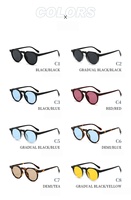 Lunettes de soleil rondes à monture intégrale de haute qualité pour femmes avec verres en PC et protection UV400 Vertes Confortables et durables pour un usage quotidien