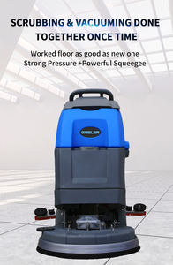 רובוט ניקיון מסחרי מנקה רצפות חשמלי מונע סוללה מכונת קרצוף רצפות ידנית - Product Image 6