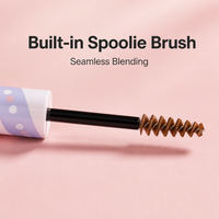 Crayon à sourcils double embout facile à utiliser, résistant à l'eau, avec embout biseauté et brosse à estomper, idéal pour les débutants, pour créer une définition naturelle