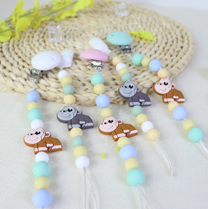 YDS bijoux à mâcher Bracelets de dentition Silicone <span class=keywords><strong>gorille</strong></span> forme perle Silicone perles perles de dentition en vrac - Product Image 3