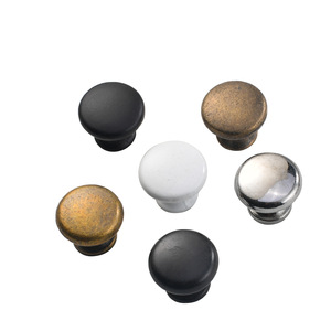 Furniture Handle And <b>Knob</b> Round Zinc Alloy Minimalist Cabinet <b>Door</b> Hardware Durable Plating Finish - Product Image 4