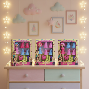 Jouet <span class=keywords><strong>de</strong></span> poupée solide <span class=keywords><strong>de</strong></span> 9 pouces pour jeu d'imitation, <span class=keywords><strong>jeux</strong></span> <span class=keywords><strong>de</strong></span> <span class=keywords><strong>maquillage</strong></span> et d'<span class=keywords><strong>habillage</strong></span> pour filles - Product Image 2