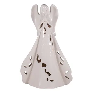 Light Up Porcelain Praying Angel Figurine