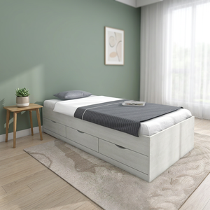 Hot Selling Modern 2256 Single Panel <b>Platform</b> <b>Bed</b> <b>Frame</b> Nicely Complemented Variety Bedroom Furniture Hotels Hospitals Use - Product Image 2