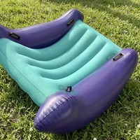 Fauteuil à bascule gonflable en PVC au design populaire 2026, canapé de relaxation sensoriel portable pour enfants, canapé à bascule pliable d'extérieur pour enfants