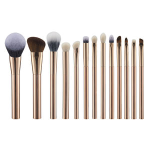 Gracedo Cosmetics Makeup Tool Gold 13pcs New Luxury Good Quality Makeup Brush Set Plastic Handle Brush Set for Facial Makeup - Product Image 1