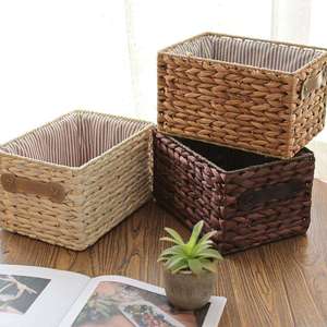 Panier de rangement multifonctionnel moderne en bambou tressé fait main, écologique, pour l'organisation des aliments, du linge, des jouets, pour la maison - Product Image 5