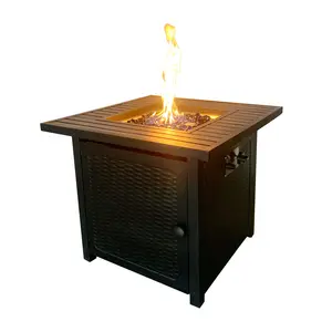 金属籐暖炉家具ガスファイヤーピットテーブルパティオガーデン屋外ヒーター