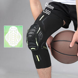 Protège-tibia en élasthanne avec logo personnalisé pour hommes et femmes, protège-tibia de compression pour le basket-ball, le volley-ball et le mollet - Product Image 1