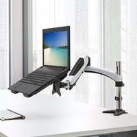 Support VESA pour ordinateur portable, plateau métallique extensible, support de fixation pour ordinateur portable, réglable en hauteur, pliable, portable