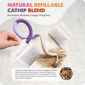 <b>Toys</b> <b>for</b> <b>Pet</b> <b>Interactive</b> Movement <b>Toys</b> Cat Bite Rope Chewing Stick Self-Entertainment Relieves Boredom Teases Cat Cotton Rope - Product Image 6