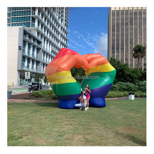 Modelo de mano inflable con forma de amor para decoración, promoción de Color, para el orgullo - Product Image 1