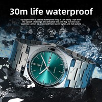 Montre pour homme élégante, ultra-fine, avec design en pierres précieuses, POEDAGAR 930, nouvelle mode, montre à quartz lumineuse