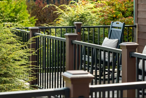 Panneaux de clôture en aluminium à lattes horizontales noires pour l'extérieur, clôture de jardin en aluminium à lattes - Product Image 3