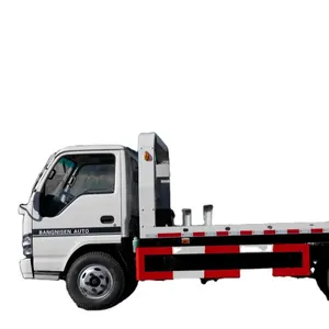Bom Preço Isuzus 4x2 3-5ton Caminhão De Reboque Flatbed Road Wrecker Truck para Venda