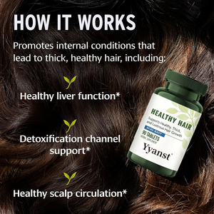 Cápsulas Herbales para un Cabello Saludable, Favorecen el Crecimiento y la Luminosidad del Cabello, 90 Unidades, Suplemento de Belleza Natural - Product Image 3