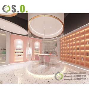 Nuevo diseño, soporte cosmético, muebles de estudio de maquillaje, vitrina de maquillaje con luz LED - Product Image 3