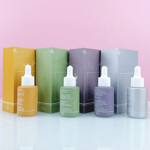 Luxury Cosmetic Skincare Packaging Empty Dropper Serum Glass Bottle 1oz 30ml Essential Oil Bottle Pipette Serum Bottle with <b>Box</b> - Product Image 3