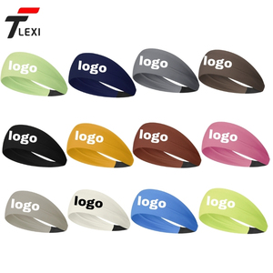 महिलाओं की पतली लोचदार कपास स्वेटबैंड ट्रेंडिंग ठोस रंग खेल हेडबैंड योग फिटनेस कसरत लुभावनी - Product Image 2