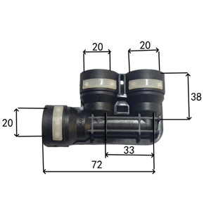 Airship <b>Quick</b> <b>Connector</b> Ft-F-20 20mm Plastic Fuel Line For Dongfeng Tianlong Hercules F20 Type - Product Image 1