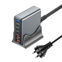 Dropshipping PD 140W 100W 65W GaN Charge Rapide 6 Ports Station de Chargeur de Bureau pour Téléphone Tablette Ordinateur Portable 470W USB C QC Chargeur