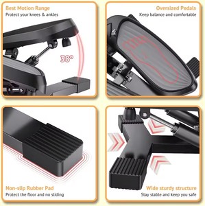 เครื่องพันสายต้านสำหรับสเต็ปเปอร์ปรับได้วัสดุเอบีเอสเป็นมิตรต่อสิ่งแวดล้อมสำหรับใช้ในโรงยิมที่บ้านในเชิงพาณิชย์ - Product Image 5