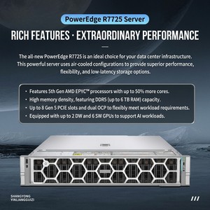 <span class=keywords><strong>Server</strong></span> R7725 2U con Socket Singolo AMD EPYC e 12 Canali DDR5 per AI - Product Image 2