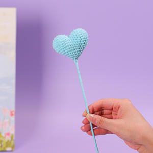Fait à la main Art Craft amour coeur amour Crochet fleur pour fille garçon ami saint valentin cadeau Thanksgiving nouvel an dos école - Product Image 5
