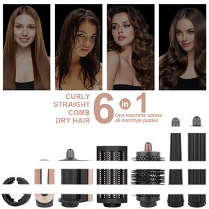 Rizador de aire LED portátil eléctrico multifuncional 6 en 1 HS 08 con calor ajustable para uso doméstico y hotelero - Product Image 3