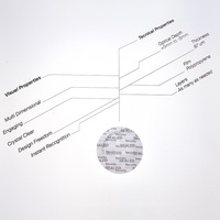 Autocollant personnalisé 3D Nano Micro Optique Protection de Marque Anti-Fausse Étiquette de Mouvement 3D Feuille Lenticulaire pour Emballage