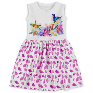 Robe d'été sans manches pour bébé fille, personnalisable avec impression numérique, idéale pour les fêtes et anniversaires - Product Image 2