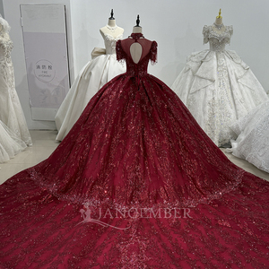 Pour Jancember XS159 Gossamer rouge femmes robe de bal cristal paillettes gland perlé Appliques broderie pour les fêtes - Product Image 6