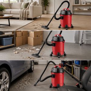 Aspirateurs commerciaux à sec en plastique de 15 litres et 1500 watts pour usage domestique et automobile - Product Image 2