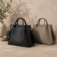 Sac à bandoulière en cuir avec poignée supérieure, design élégant, sangle amovible, pour ordinateur portable professionnel, pour femmes, vente en gros
