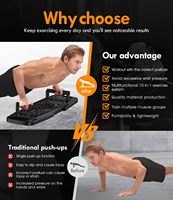 Planche de Pompes Multifonctionnelle Fitness 20 en 1, Équipement d'Exercice Portable pour Gymnastique à Domicile