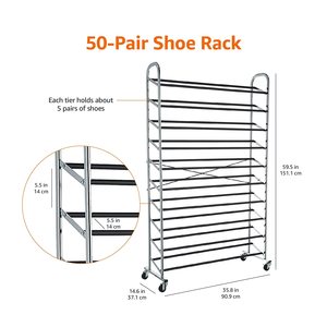 Estantes de almacenamiento de zapatos de Metal que ahorran espacio, estante organizador de fregadero de bajo precio para oficina en casa, venta al por mayor, estante de zapatos de diseño de cajón - Product Image 3