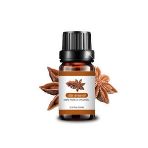 Aceite Esencial de Anís Estrellado de Grado Terapéutico de 10 ml <span class=keywords><strong>para</strong></span> Aliviar <span class=keywords><strong>el</strong></span> Estrés y <span class=keywords><strong>el</strong></span> Sueño, Difusor <span class=keywords><strong>para</strong></span> Facilitar la Respiración, Molestias Estomacales, OEM - Product Image 1
