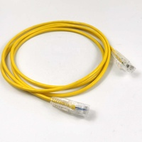 Cable de Conexión Ethernet UTP 24AWG CAT5e con Cubierta de PVC y Conector RJ45 para Reproductor de DVD, Cine en Casa y Uso en Redes LAN de Computadoras, Disponible en Stock