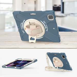 Étui de tablette en silicone intégral avec béquille rotative et dragonne pour <span class=keywords><strong>Samsung</strong></span> <span class=keywords><strong>TabA</strong></span> 10,1 pouces T580/T585 - Product Image 5