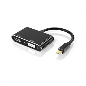 <span class=keywords><strong>Adaptador</strong></span> Mini DisplayPort y <span class=keywords><strong>USB</strong></span> C a HDTV VGA con <span class=keywords><strong>Salida</strong></span> para Monitor Dual y Entrega de Energía para Laptop MacBook Pro - Product Image 1