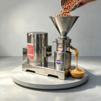 Machine à fabriquer du beurre de cacahuètes, d'amandes, de sésame et de noix en acier inoxydable 304 de qualité alimentaire, capacité de 100 à 200 kg/h