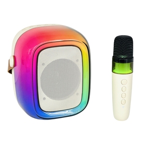 Micrófono de <span class=keywords><strong>Karaoke</strong></span> inalámbrico portátil Big Bass LED Light RGB Portable Home Party Altavoz inalámbrico Bluetooth - Product Image 5