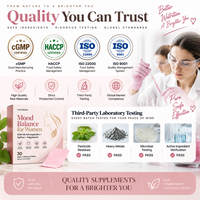 Bandes Orales Équilibrantes pour Femmes : Ashwagandha, Safran, Magnésium – Soutien Apaisant – Marque Privée OEM