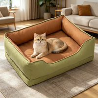 Grenzüberschreitend Exklusiver Kleiner und Mittlerer Hundezwinger, Verschleißfester Wasserdichter Hundesofa, Fellabweisendes Hundebett, Abnehmbar und Waschbar