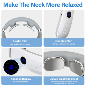 Nouveauté - Masseur électrique pour le cou sans fil, masseur intelligent pour le cou et le dos avec technologie d'impulsions basse fréquence - Product Image 2