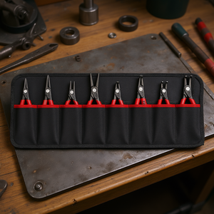 8 Piece Circlip <b>Pliers</b> Assortment <b>Set</b> For Internal External Retaining Rings Repair Tools - Product Image 2